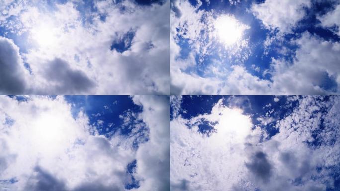 【4K】延时拍摄云朵快速移动
