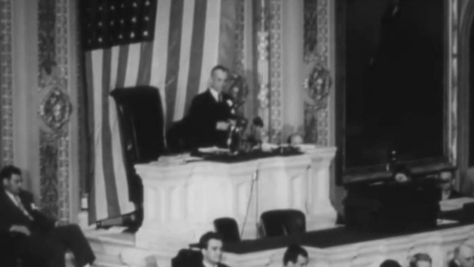 40年代美国国会山众议院参议院代表发言