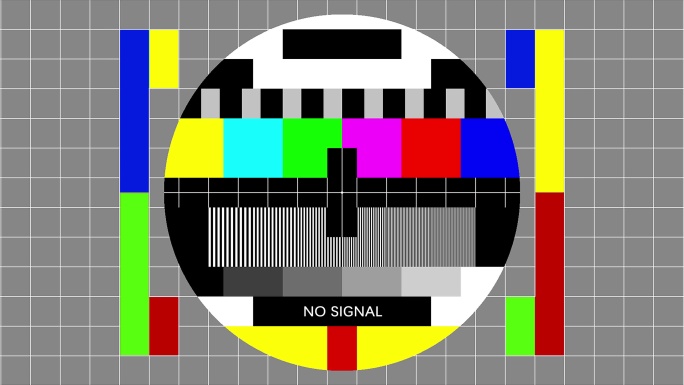 （4K）13款电视无信号彩条干扰带声音