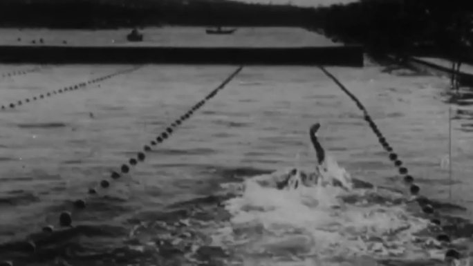 1927乔治科贾克打破仰泳世界纪录奥运会
