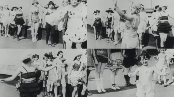 30年代美国时装模特女郎女性美女发型服装