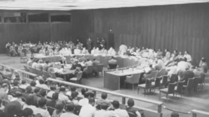 60年代联合国总部旗帜国际会议会谈商谈