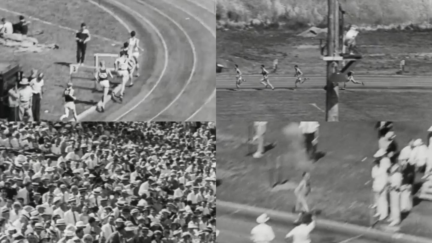 30年代格伦坎宁安田径中长跑运动员比赛