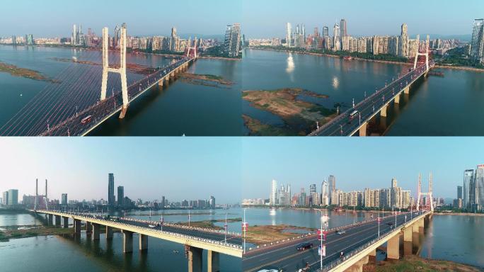 【4K视频】清晨中的南昌八一大桥
