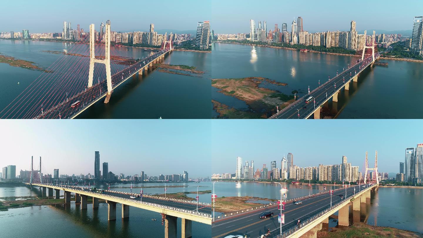 【4K视频】清晨中的南昌八一大桥
