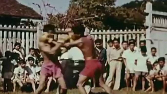 30年代泰国民族传统古老体育武术搏击项目