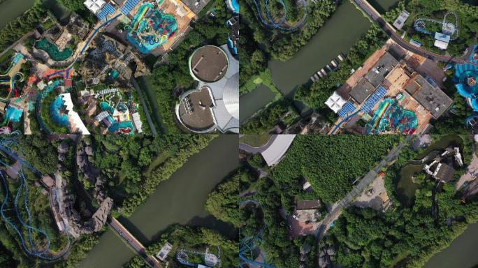 视频原素材-上海欢乐谷玛雅水公园