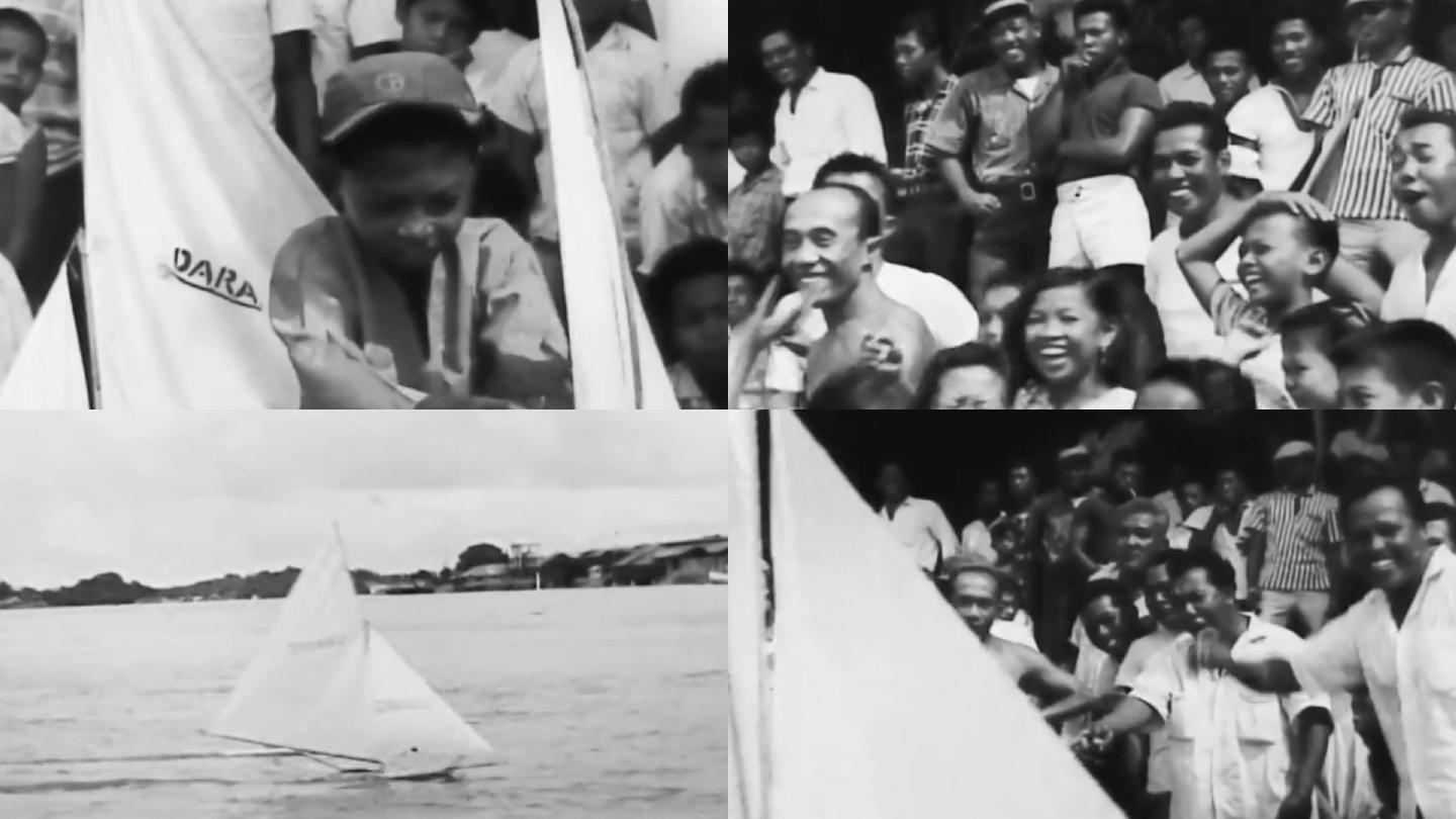 40年代香港航海模型帆船比赛颁奖