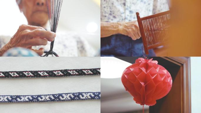 传统技艺手工织带非遗编织