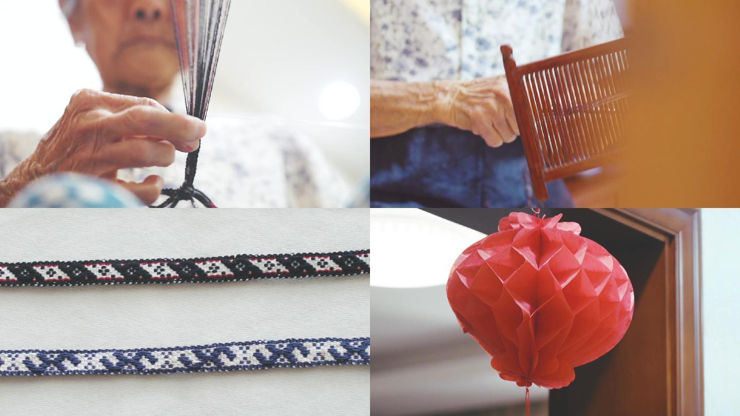 传统技艺手工织带非遗编织