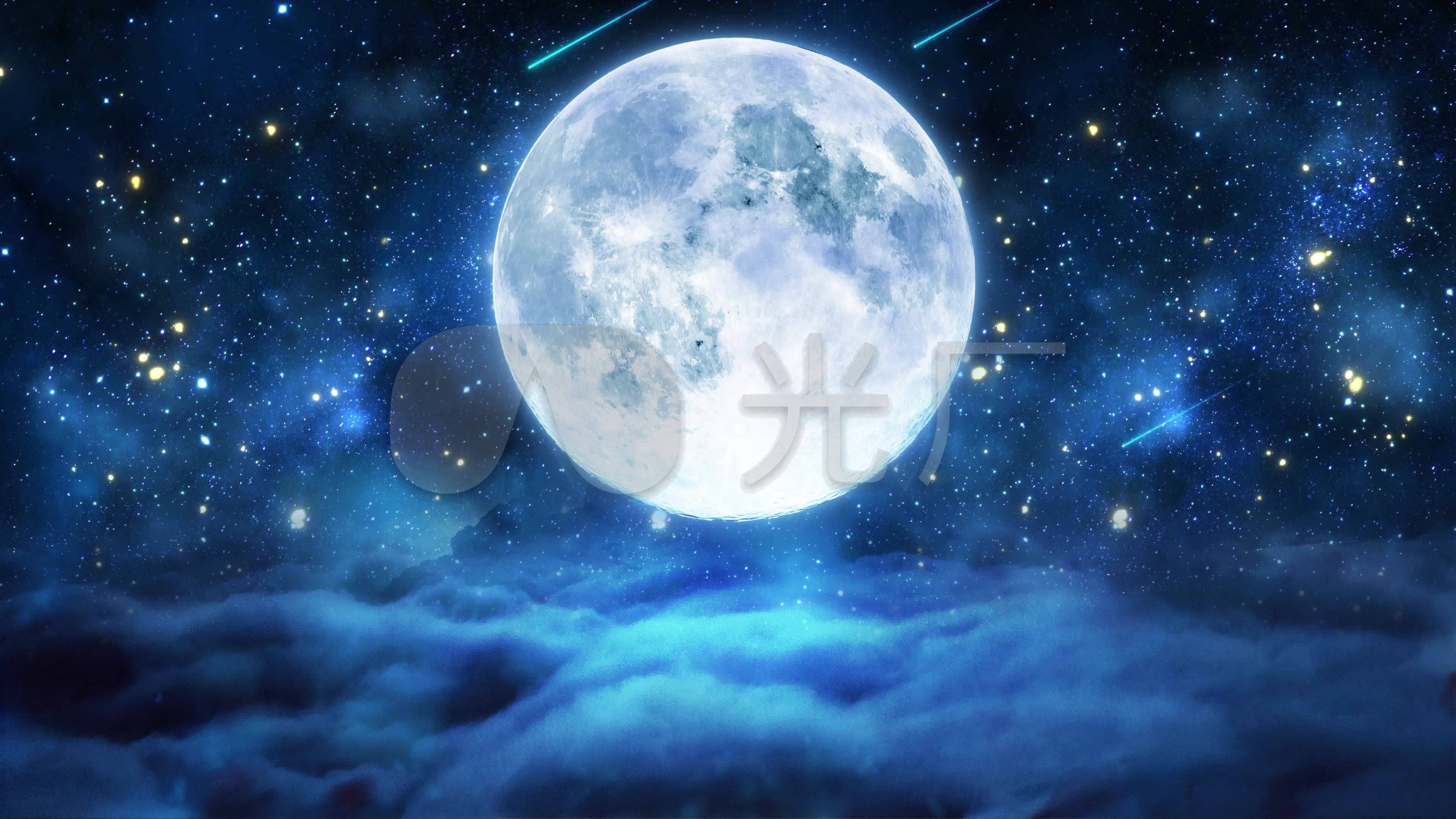 夜晚星空月色梦幻图图片素材-编号30988470-图行天下