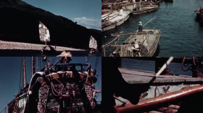 30年代苏州港码头港口停泊渔船木船运输