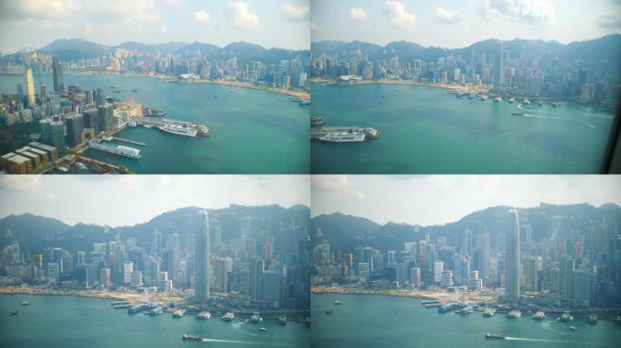 【4K】高点俯瞰香港维多利亚湾