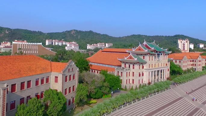 航拍厦门大学建南大会堂