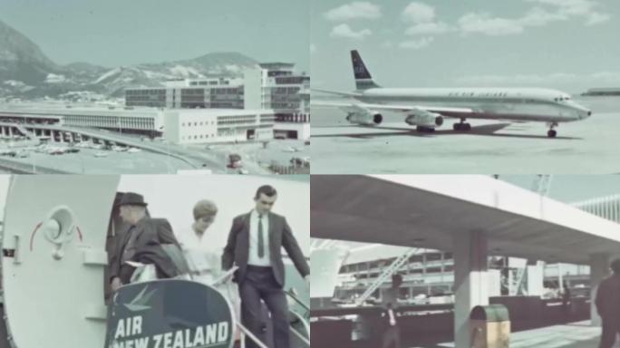 50年代香港启德国际机场航站楼旅客客机