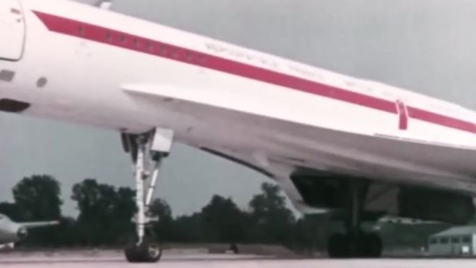 70年代协和超音速客机试飞测试起飞降落跑