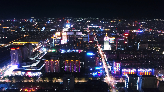 银川阅海金凤区夜景