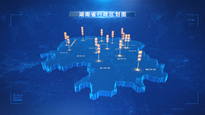 湖南省区划地图