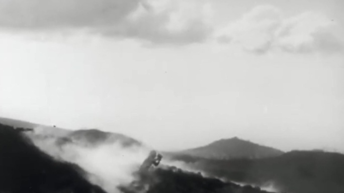 50年代墨西哥帕里库廷活火山爆发火山岩