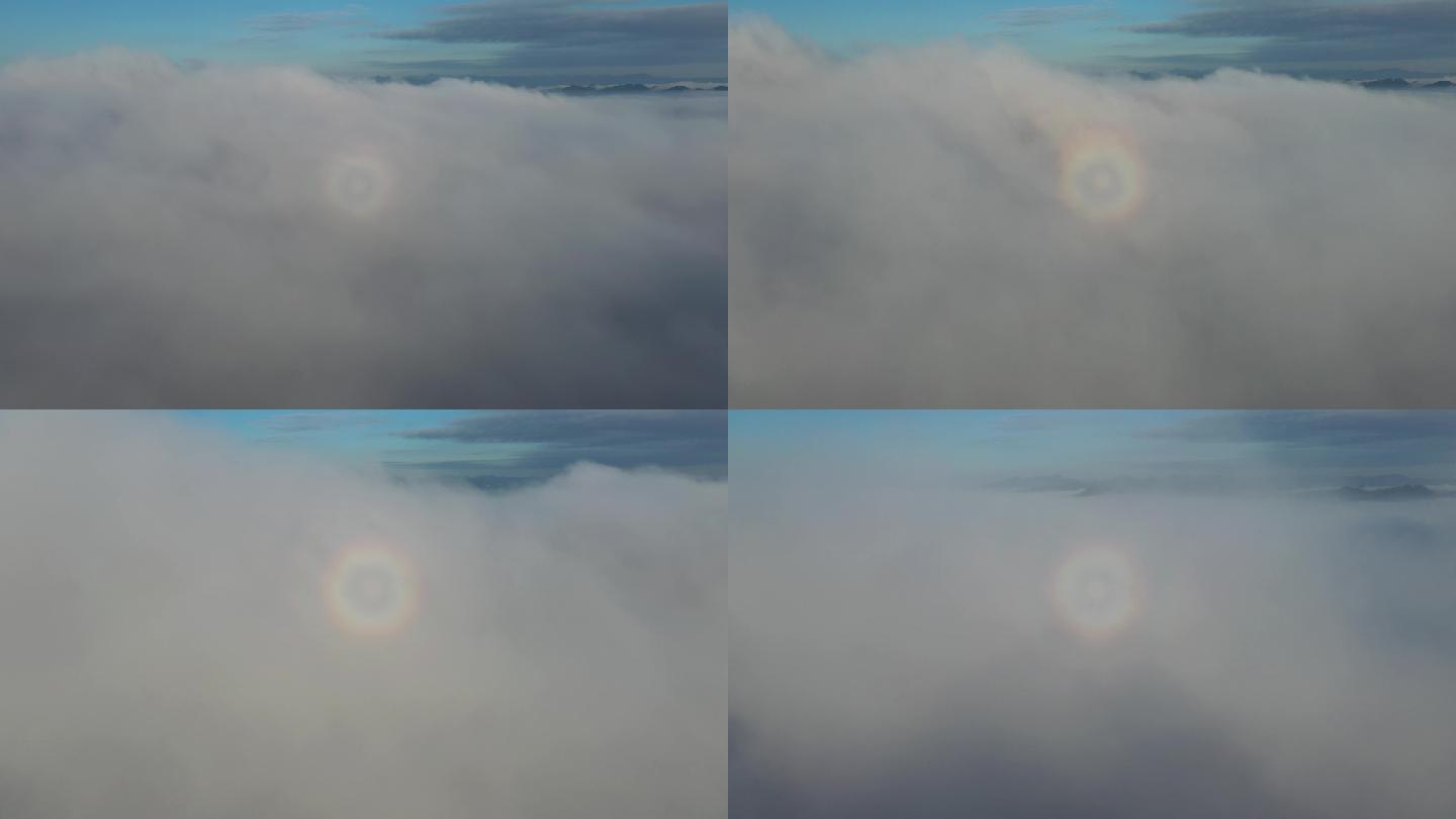 4K航拍云层上空长镜头