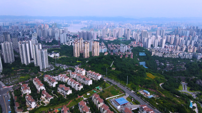 重庆城市航拍素材