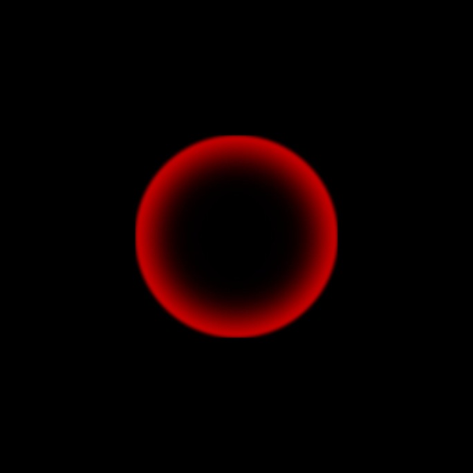 红色波纹扩散放射环冲击波光圈