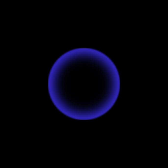 蓝色波纹扩散放射环冲击波光圈