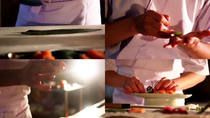 经典三文鱼寿司制作过程