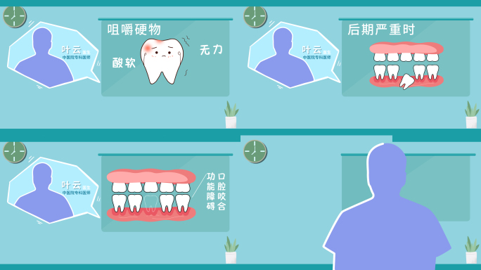 口腔牙齿松动的危害MG动画