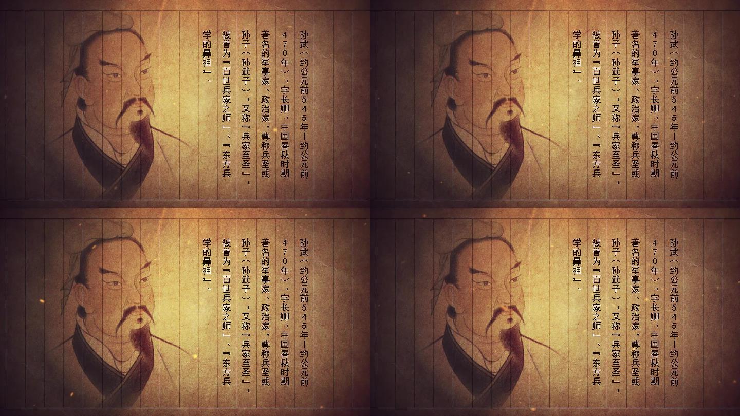 古代人物介绍，古文资料介绍，仿古书格式