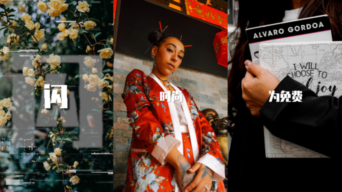 PR竖屏抖音现代时尚图文卡点踩点展示模板