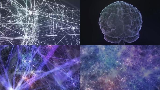 大脑360°旋转大数据ai科技大脑