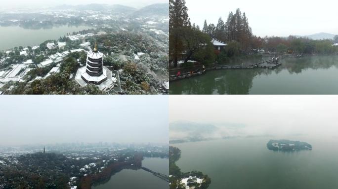 杭州西湖雪景