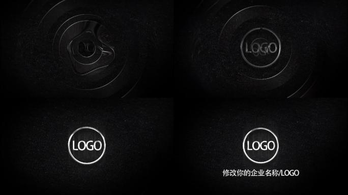 大气质感金属logo模板