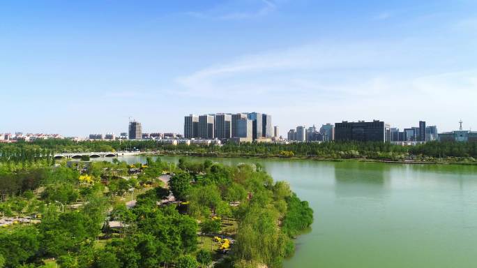 银川大景，远望悦海新天地