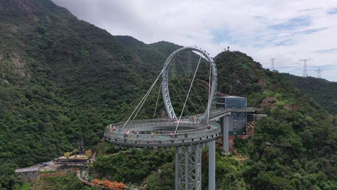 黄腾峡天门玻璃悬廊黄腾峡清远市漂流