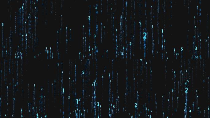 数字上升-无缝循环带透明通道