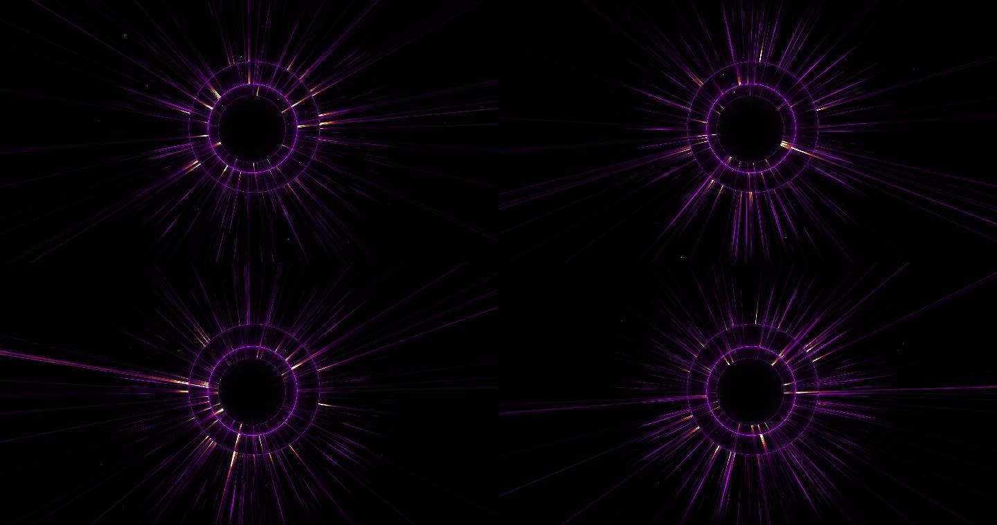 4k游戏紫色光环发光特效素材