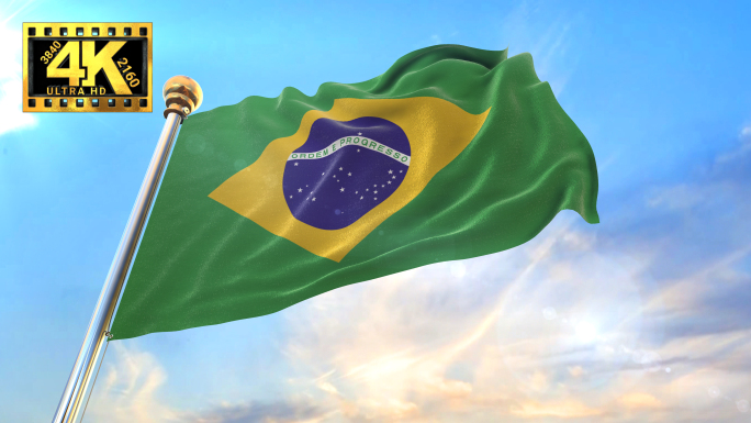 【4k】巴西旗