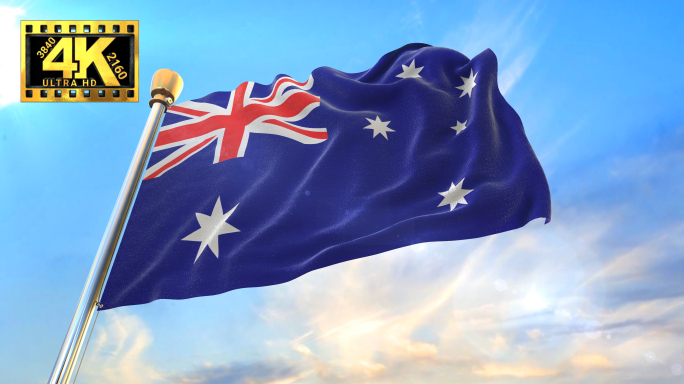 【4K】澳大利亚旗
