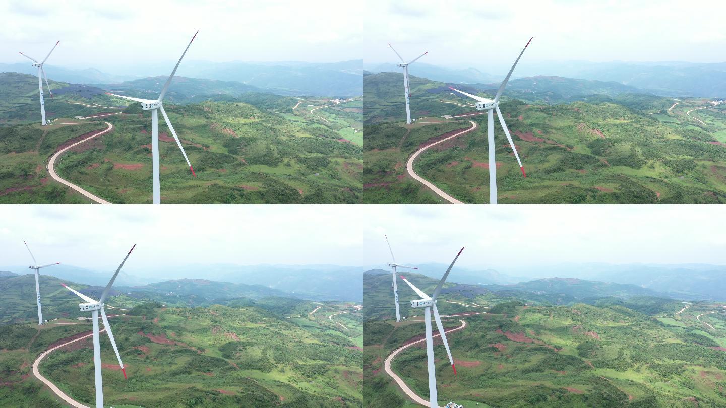 风车新能源风力发电绿色能源云南磨豆山