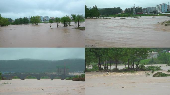 暴雨洪涝灾害导致良田被淹