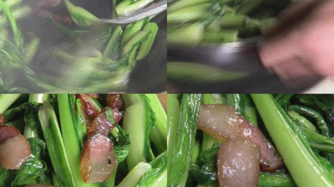 腊肉炒青菜02