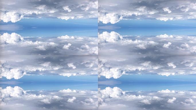 4K壮观云层、镜像天空素材