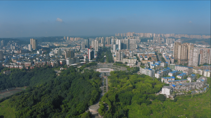 【4K】大气四川广安市航拍