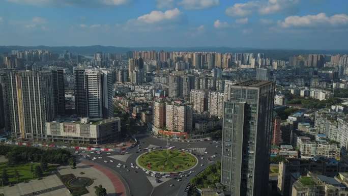 【4K】大气四川乐山市航拍