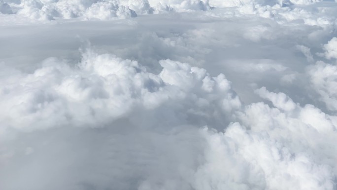 4K云层上空、厚重的云、仙境