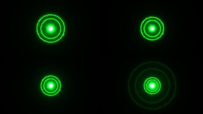 4K绿色光点电流雷达扩散通道视频
