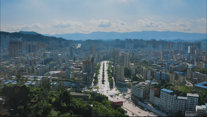 【4K】四川达州市城市航拍