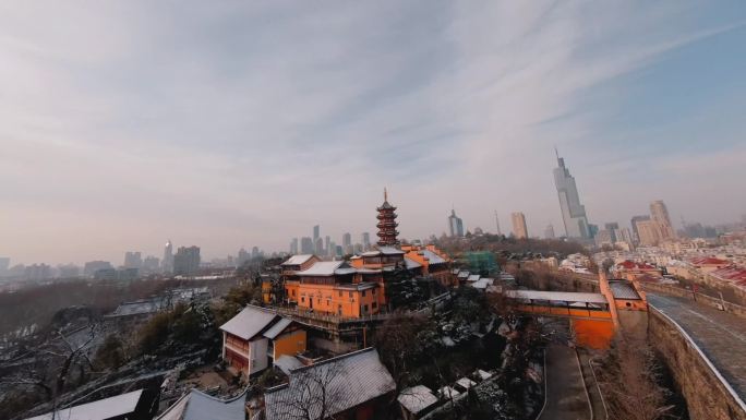 穿越机航拍南京鸡鸣寺fpv